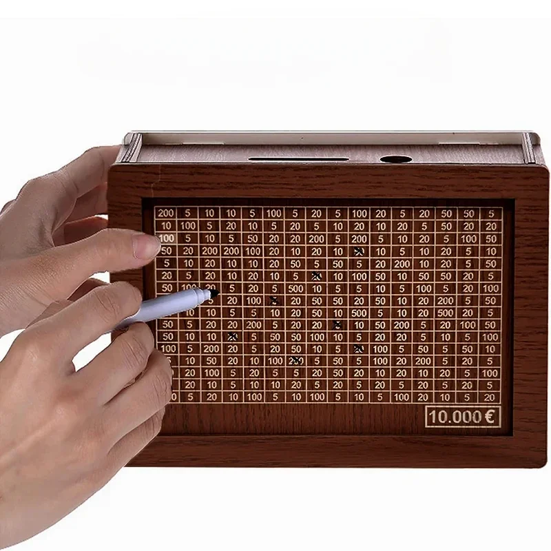 Holz Spardose Mit Sparziel Und Geldbox Für Bargeld_voghion.com