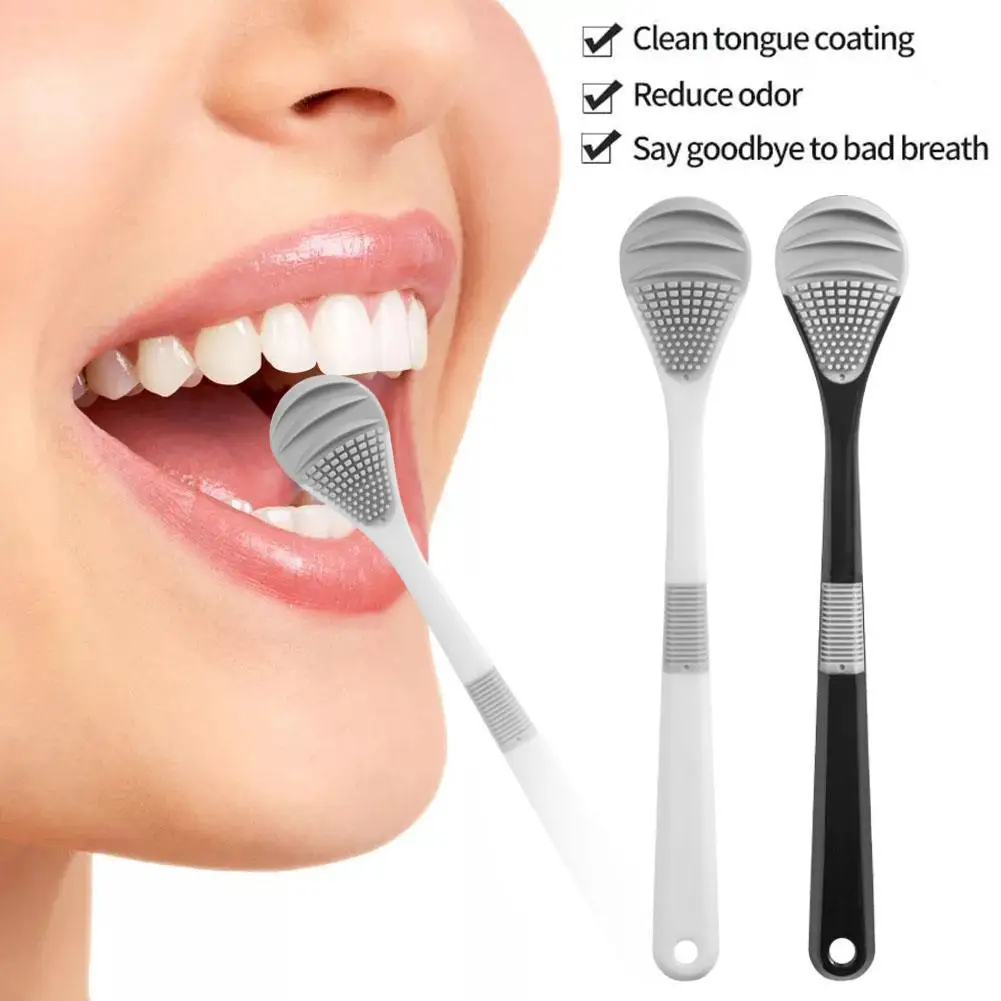 

Tongue Cleaner Brush Reusable Oral Cleaning Scraper Oral Breath Multicolor Brush Care Tool Tongue Bad Hygiene Care Removal