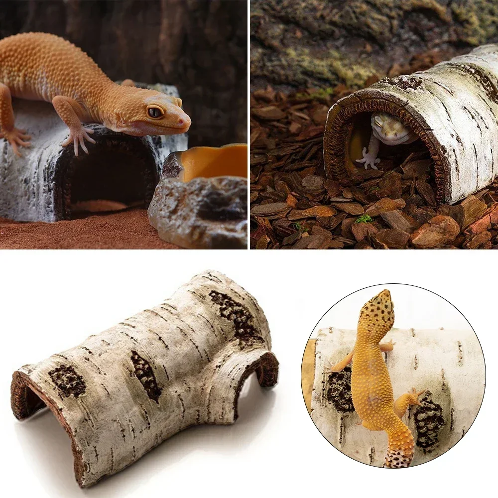 Pets Lizard Turtle Reptile Hide Cave Habitat Shelter Resin Tree Bark Amphibians Landscape Reptiles Box Dodge Hole Decoration Pets Lizard Turtle Reptile Hide Cave Habitat Shelter Resin Tree Bark Amphibians Landscape Reptiles Box Dodge Hole Decoration