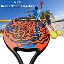 Nova raquete de tênis de praia profissional totalmente em fibra de carbono com estrutura de carbono,bolsa de praia para raquetes