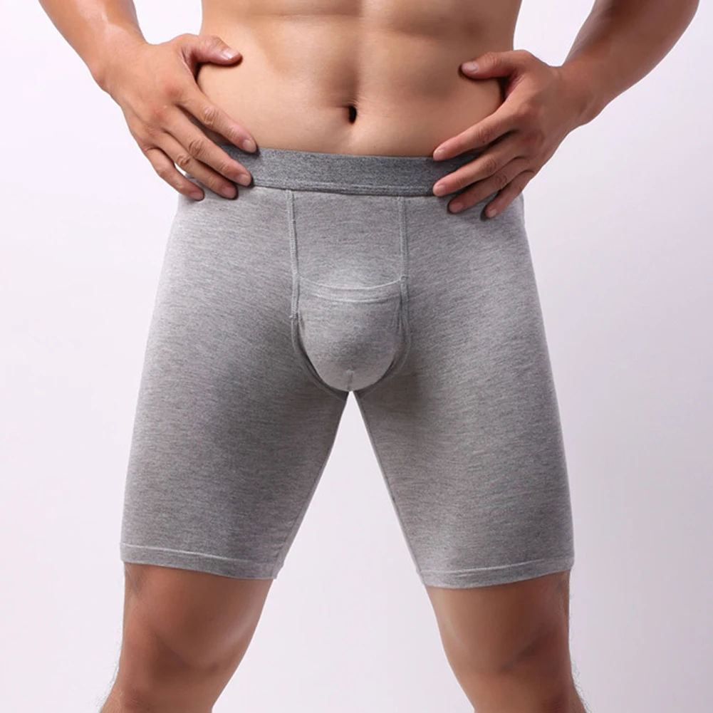 

Mens Long Boxer Briefs U Convex Underwear Sport Breathable Sleepwear Bottoms Panties High Quality Sweaty Bikini Slip Hombre
