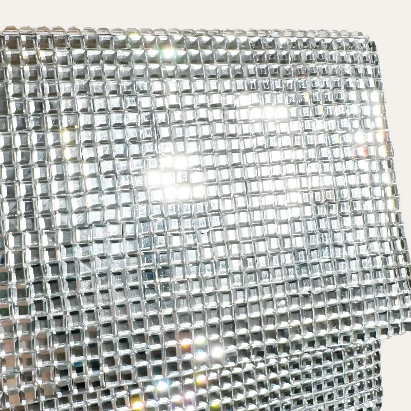Diamant klar Kristall Box Abend Clutch Tasche Frauen Shinny Strass Geldbörsen und Handtaschen Kette Schulter Hochzeits feier Taschen – Detail 8