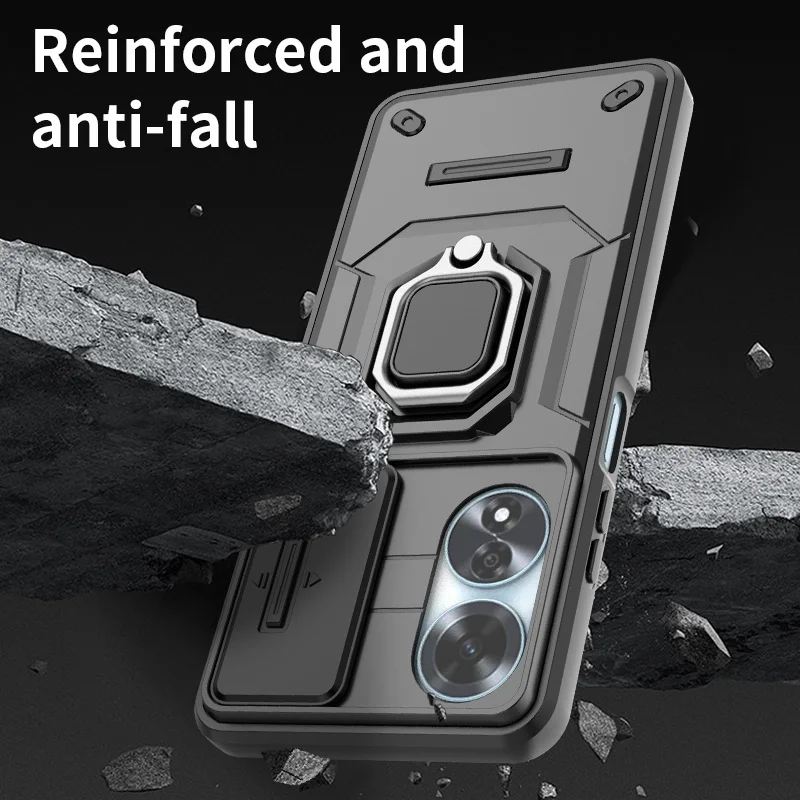 Shockproof Slide Lens Armor Phone Case Cover