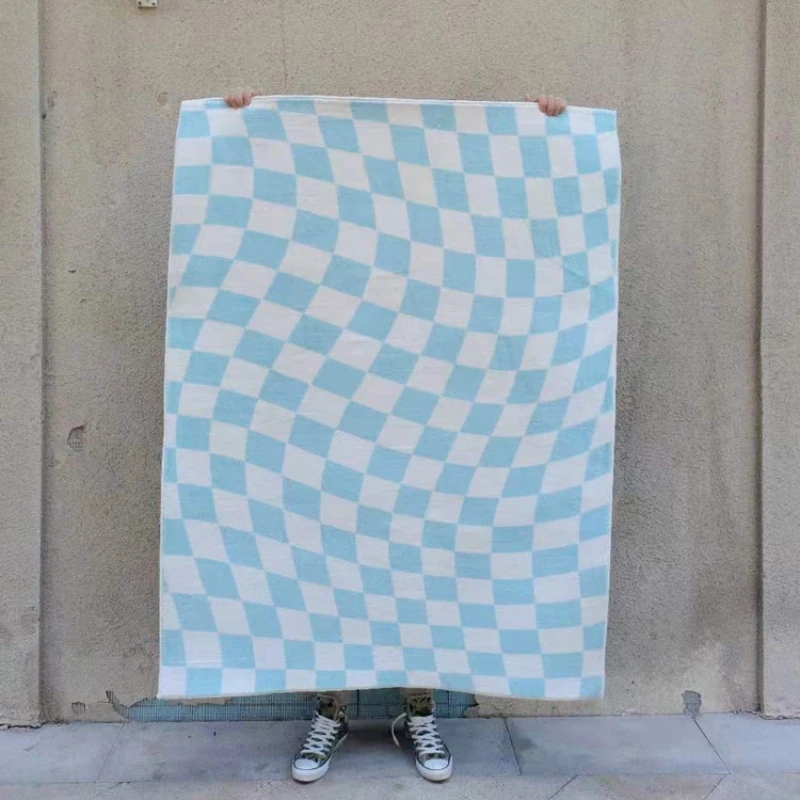 Carpet Modern Minimalist Retro Checkerboard Living Room Large Area Trendy Bedroom Girl Color IG Decoration Fluffy Thick Soft plush rug decorative carpet silk wool rug plush carpet imitated cashmere carpet