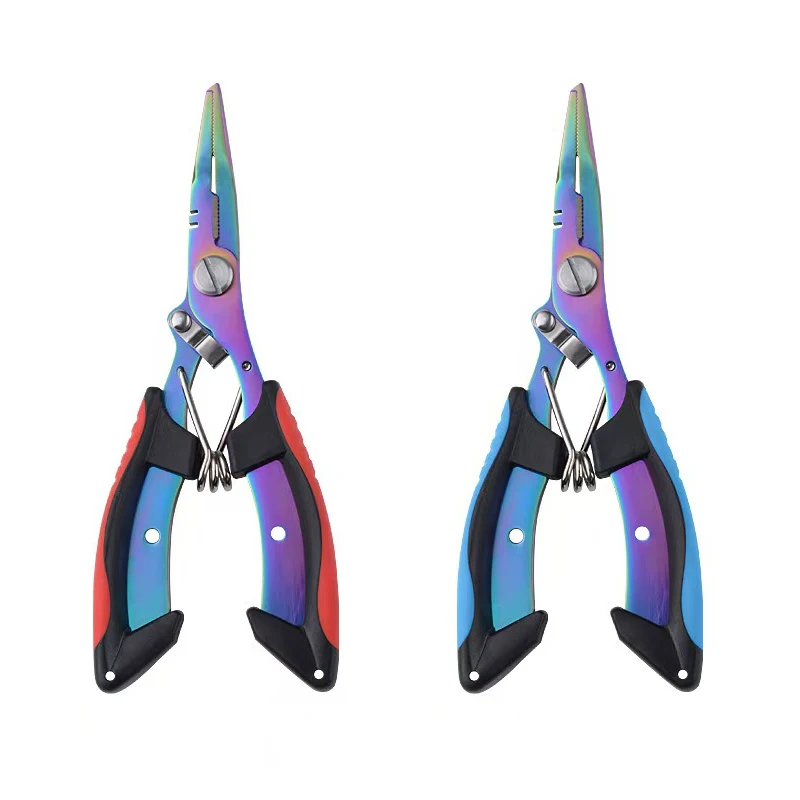 Fish Pliers Cut Fishing Line Tied Hooks