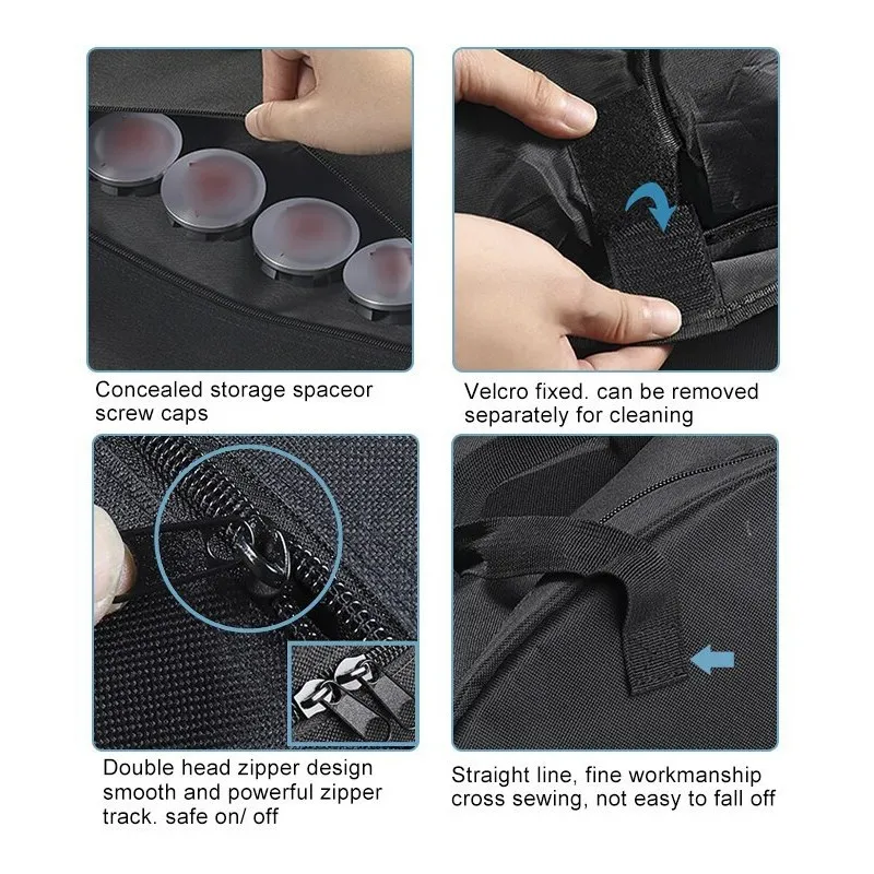Wheel Cover Storage Bag Hubcap For Tesla Model 3 Y Hub Cap Portable Carrying Organizer Bag Car Hubcap Auto Accessories