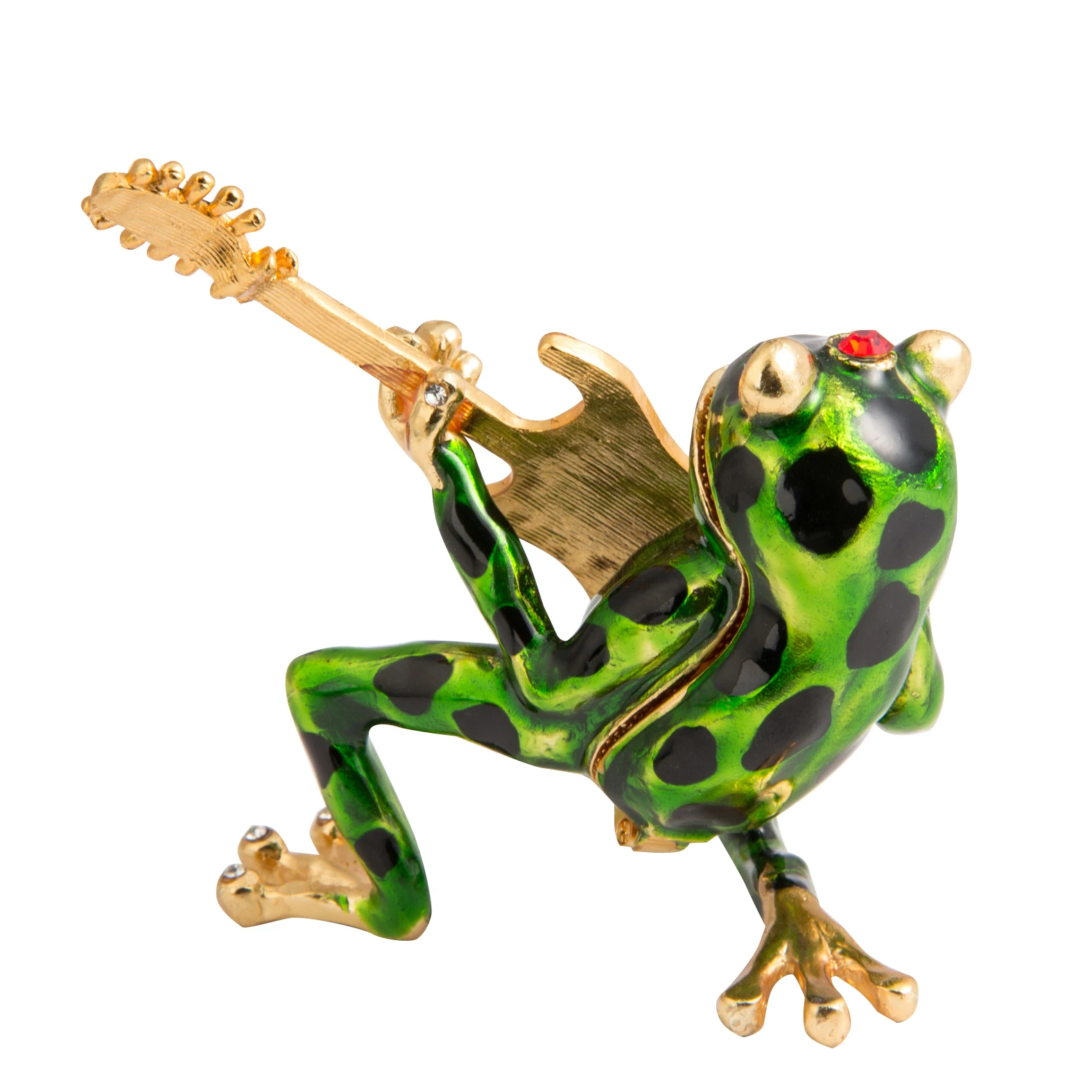 QIFU New Arrive Lovely Frog Plays Guitar for Home Decoration Gift
