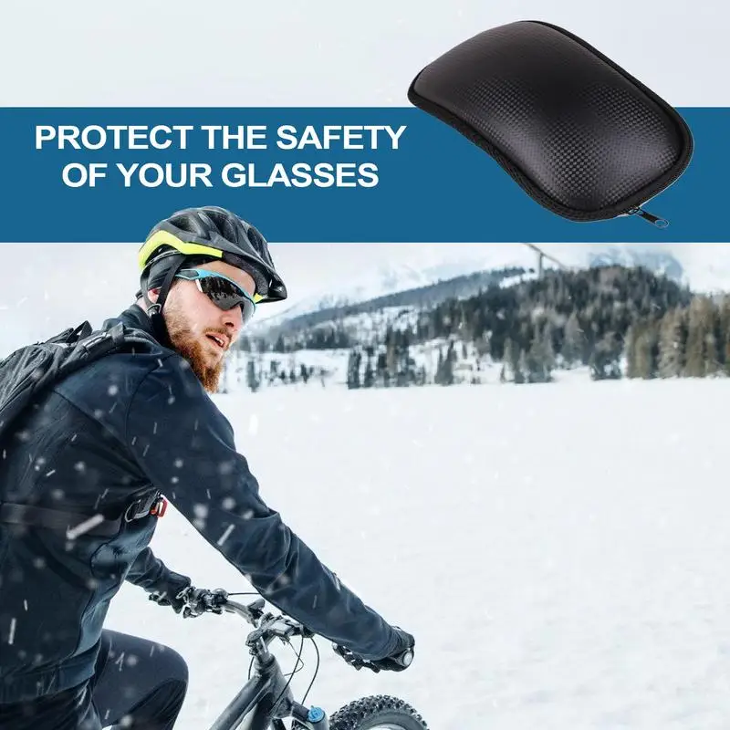 Snow Goggles Case Ski Snow Sport Glasses Box Case EVA Protection Carrying Case Women Men Goggles Glasses Storage Holder Box 4