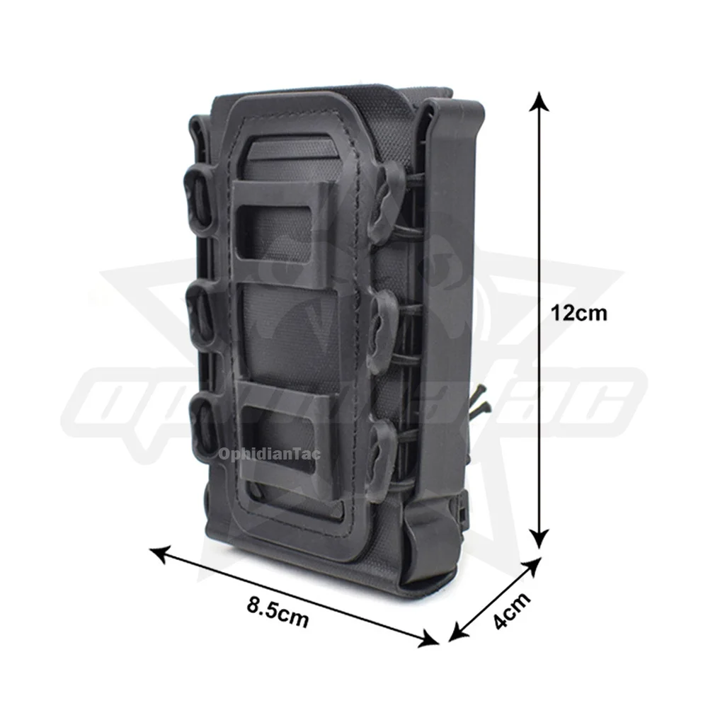 5,56 Magazintasche Träger Fast Mag Flexible Molle für AK 74/47 AR M4 5,56/7,62 Mag Pouch Gewehr Pistole Magazinhalter – Detail 4
