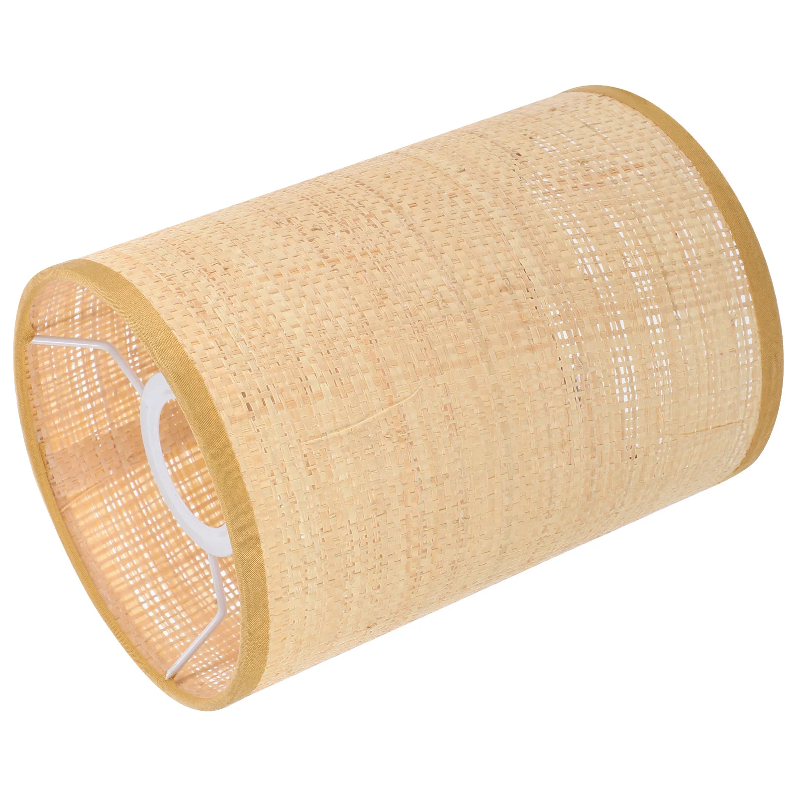 

Rattan Woven Lampshade Replacement Drum Lamp Shade Bulb Cage Chandelier Lamp Cover E27 E14 Clip On Bulb Ceiling Pendant Fixture