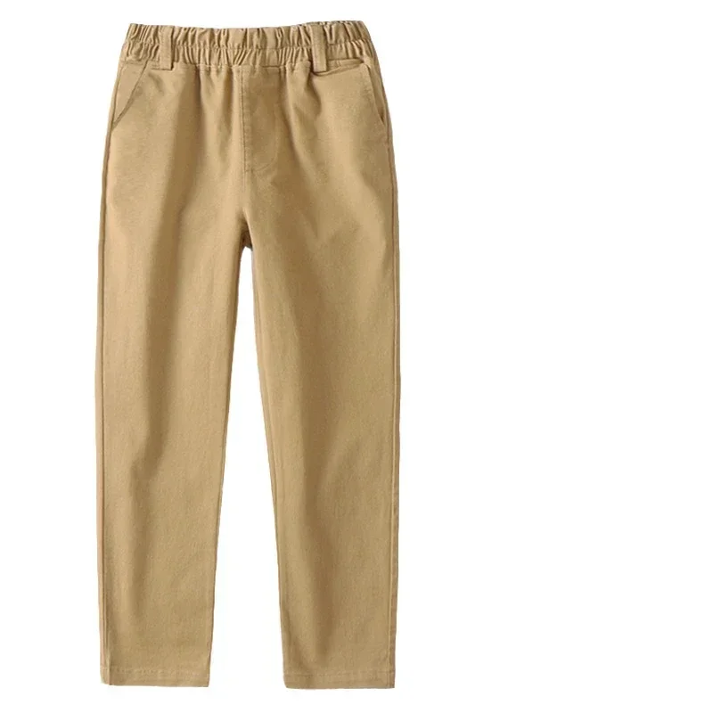 Black Navy Blue Khaki Children's Clothes Long Pants Spring Children's Navy School Uniform Student Suit Pants Boys Girls Clothes 5