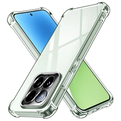 Clear Silicone Shockproof Phone Case - Transparent Protective Back Cover for Galaxy A60 (Clear)