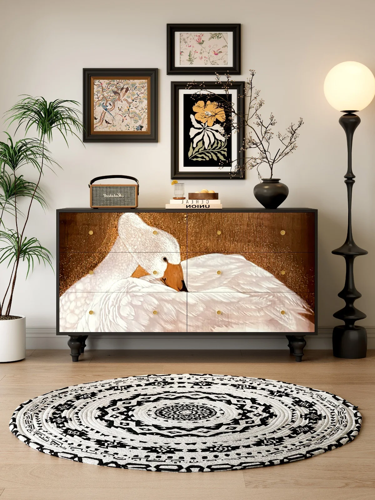 chest of drawers, bedroom multi-functional locker, dining side , living room wall storage