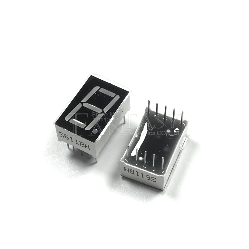 led digital tube display 7 segment 0.56 in common Cathode 1 Bit digital Tube 0.56" inch 0.56in. Red LED Display 5pcs