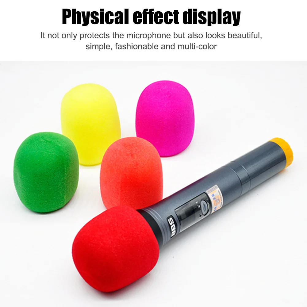 10-Pack Professional Studio Microphone Foam Windscreens - Soft, Thick Protective Shield
