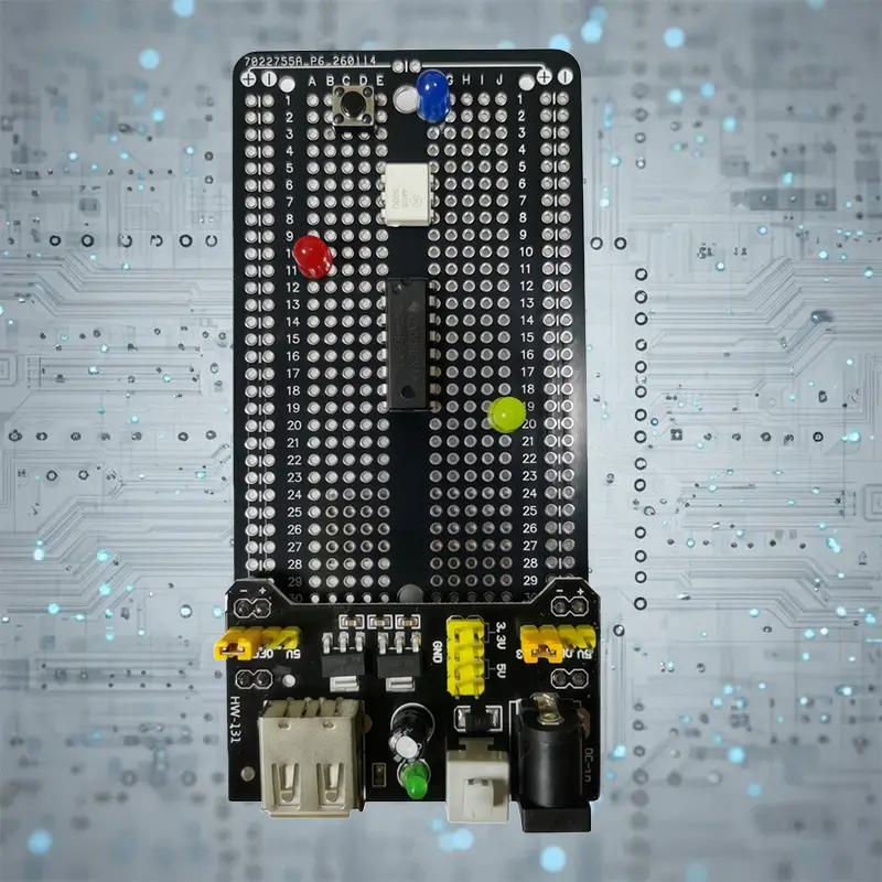 Double sided PCB board prototype kit DIY welding project electronics hobbyist learn welding practice pcb image 4