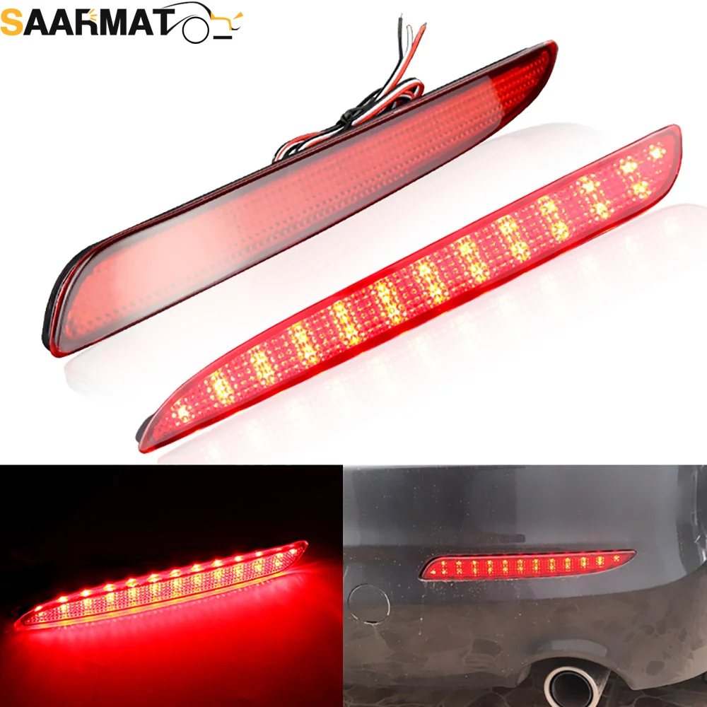 2pcs Led Car Reflector Tail Brake Lights For Mazda 3 2010 2011 2012