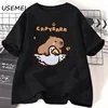 Funny Capybara T-shirts Men Women Summer Cute Animal T Shirt Cotton Short Sleeve Graphic T Shirts Streetwear Women's Clothing 4