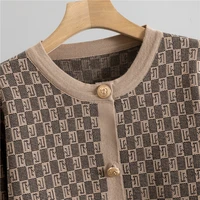 Knited 3 Piece Sets Elegant Women Long Sleeve Sweater Coat Single Breasted Knit Vest Trousers 2026 New - Image 2