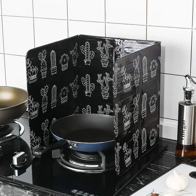 Home Kitchen Stove Foil Plate Prevent Oil Splash Cooking Hot Baffle Kitchen Tool Aluminum foil Oil Splash Guard