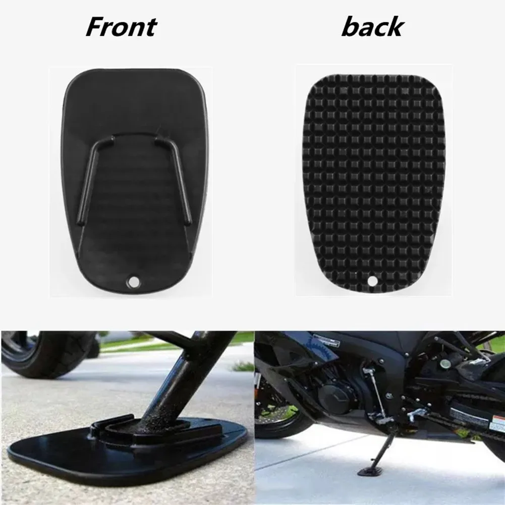 Kickstand Pad Extension Plate - Durable ABS Plastic Motorcycle Stand Support Accessory