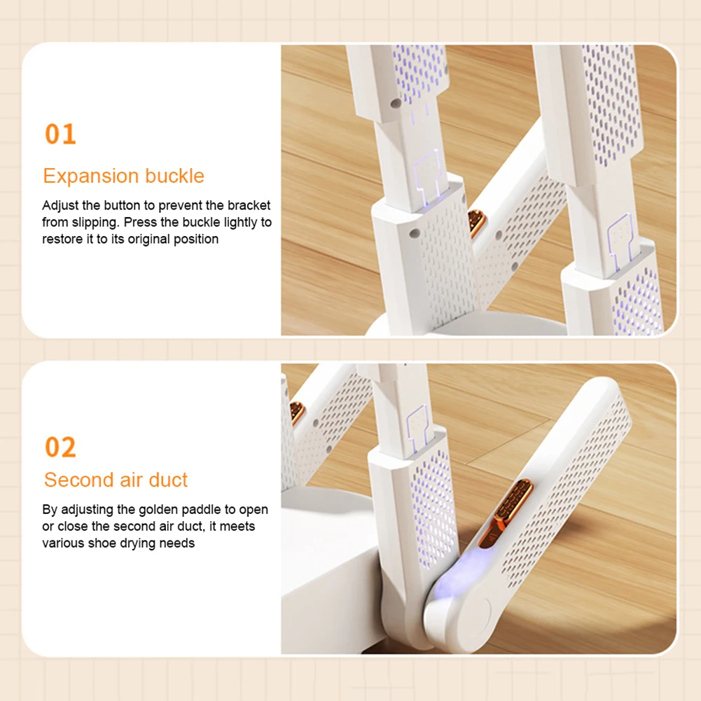 Elektrischer Schuhtrockner Tragbar - Schuhwärmer Mit UV Sterilisation 20W