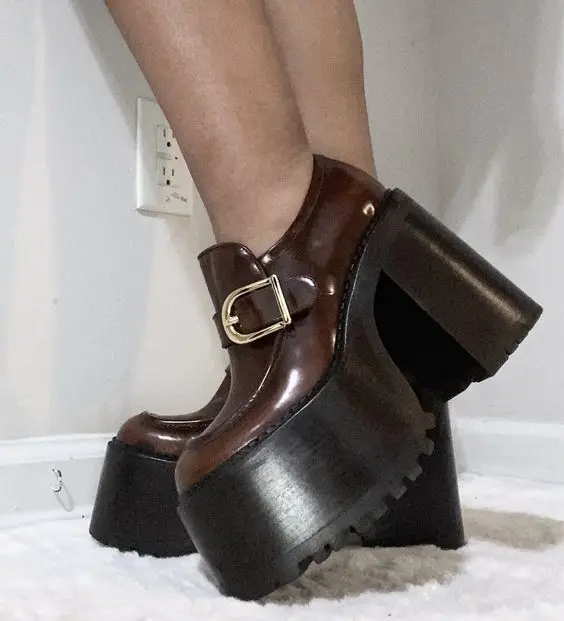 Brown Marc Jacobs Platform Shoes Marc Jacobs Ruth Platform Loafers