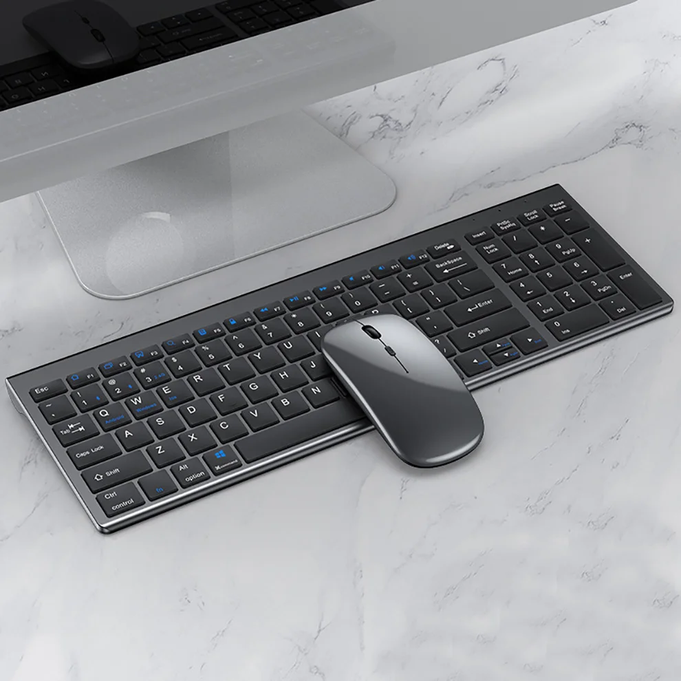 mouse combo recarregável tamanho completo teclado sem