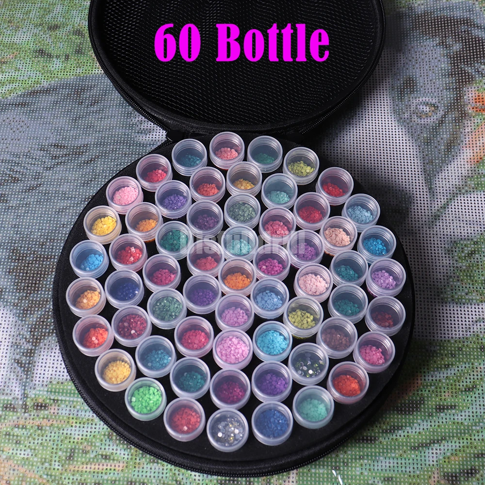Diamond Painting Storage Box Container 3 Colors 60 Bottle With Accessories Tools Kits For Beads
