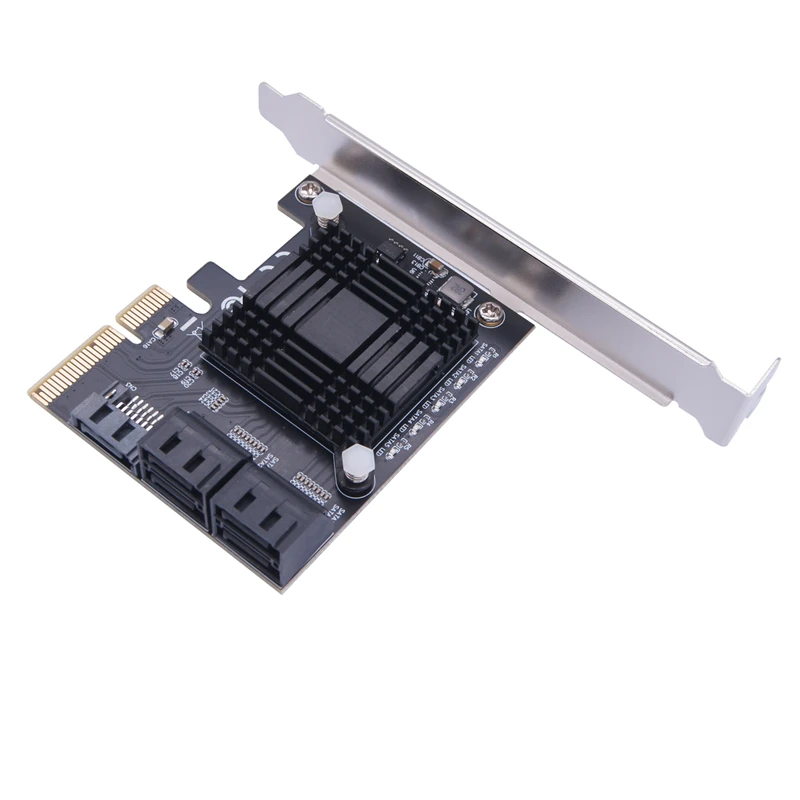 Oullx pcie 4x bis 5 Ports sata 2.5iii 6 Gbit/s ssd Adapter pci express x4 Controller Board Erweiterungs karte Unterstützung x4 x6 x8 x16 – Detail 3