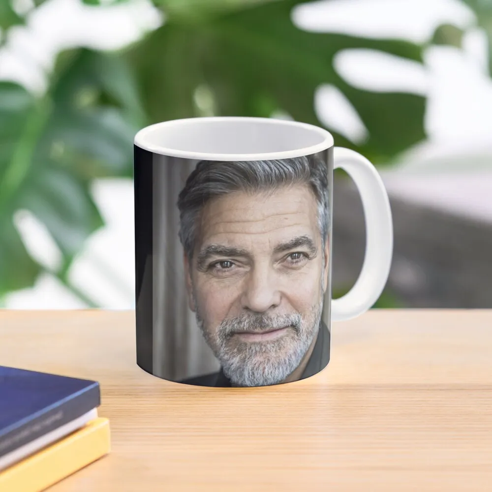 

George Clooney Scaled Poster Art Coffee Mug Aesthetic Cups Thermal For Mug