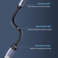 USB Type C to 3.5mm Earphone Jack Digital Audio Adapter Converter for Sumsang Xiaomi Redmi Poco Pixel LG 3 5 mm Audio Aux cable - Image 5