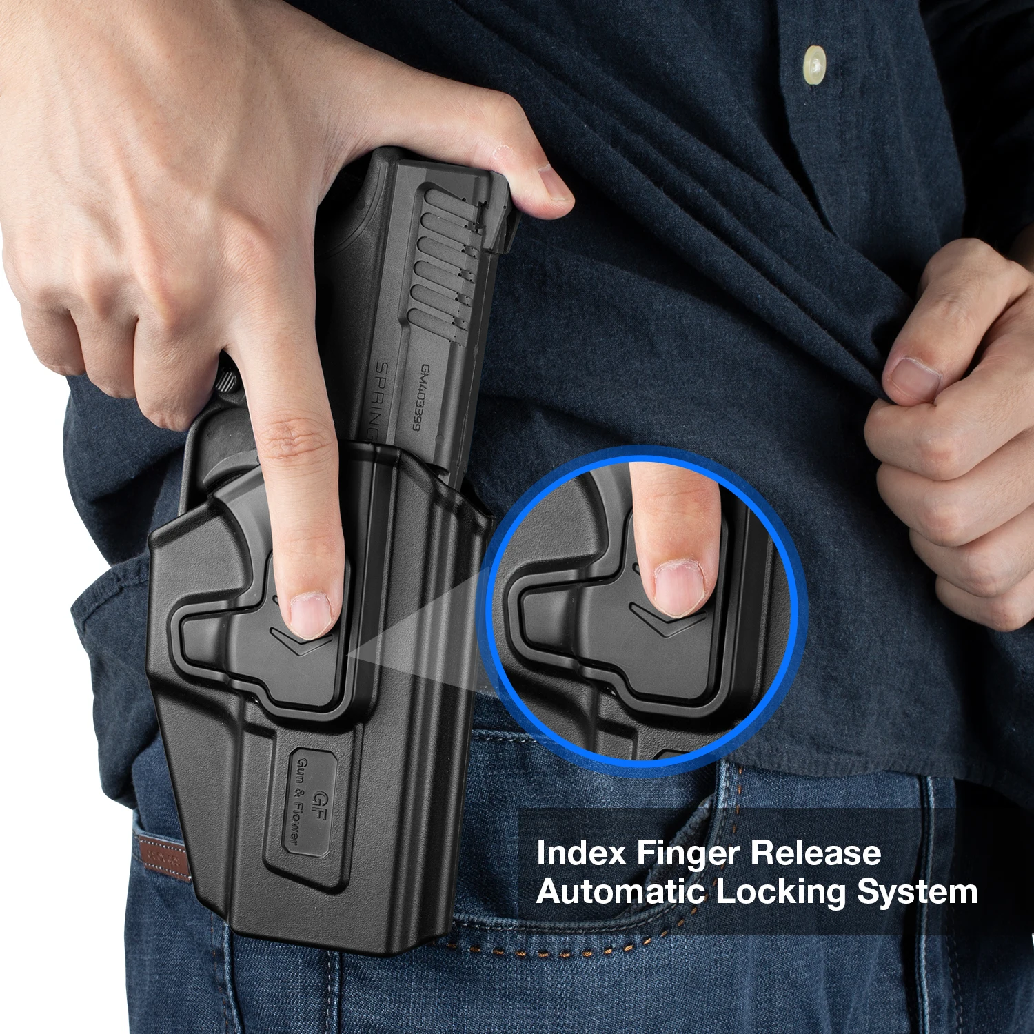 OWB Holsters Right Hand Compatible with Glock G43 G43x