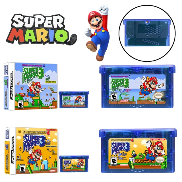 Super Mario Advance 4 Super Mario Bros3 Game Memory Card Screen Enhancement  Multi-level Game Card for GBA Children Birthday Gift