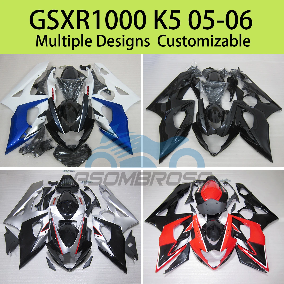 

GSXR1000 2005 2006 New Style Fairing Kit for SUZUKI GSXR 1000 K5 05 06 Injection Customizable Motorcycle Accessories Fairings