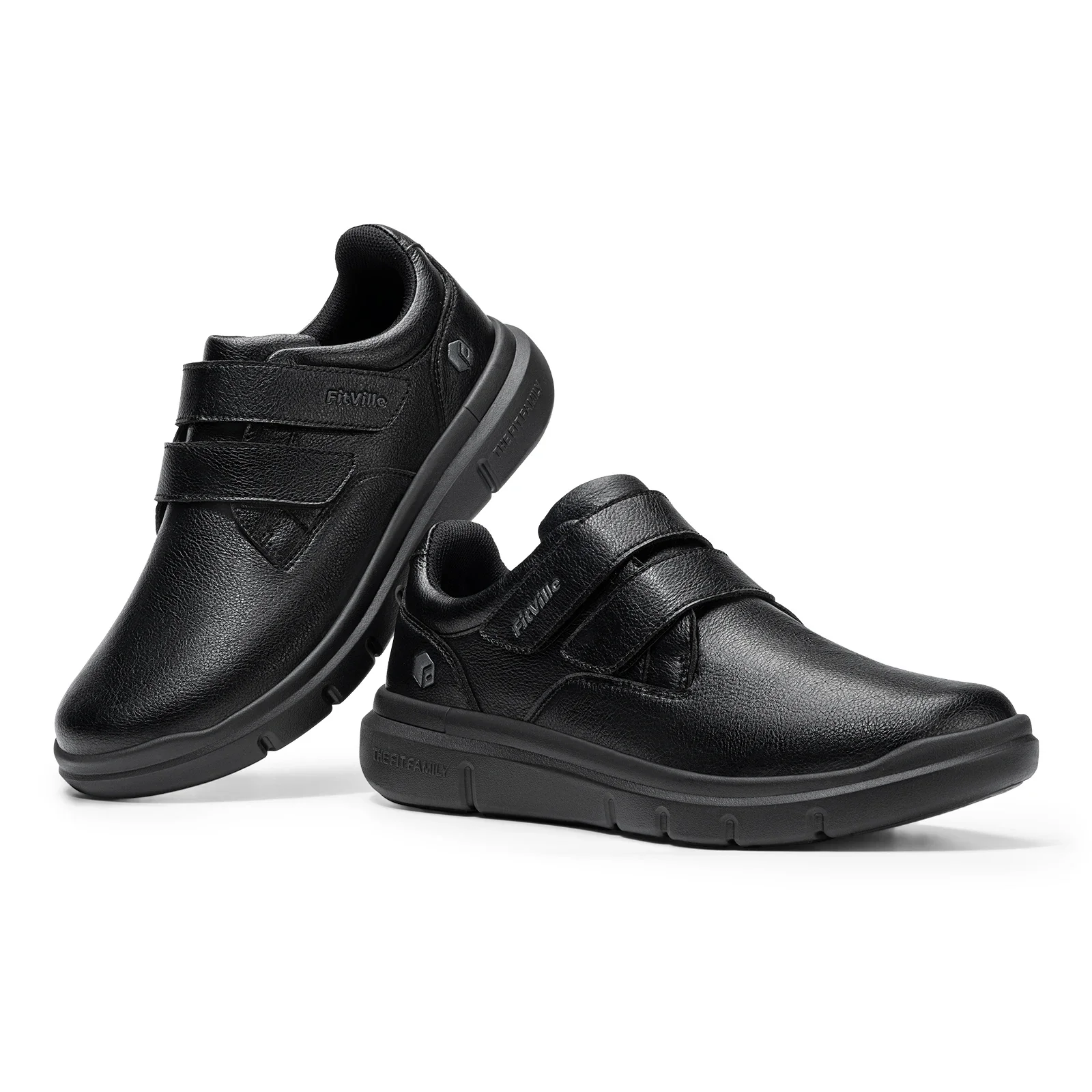 Scarpe in pelle da uomo per piedi larghi comode sneaker casual_voghion.com