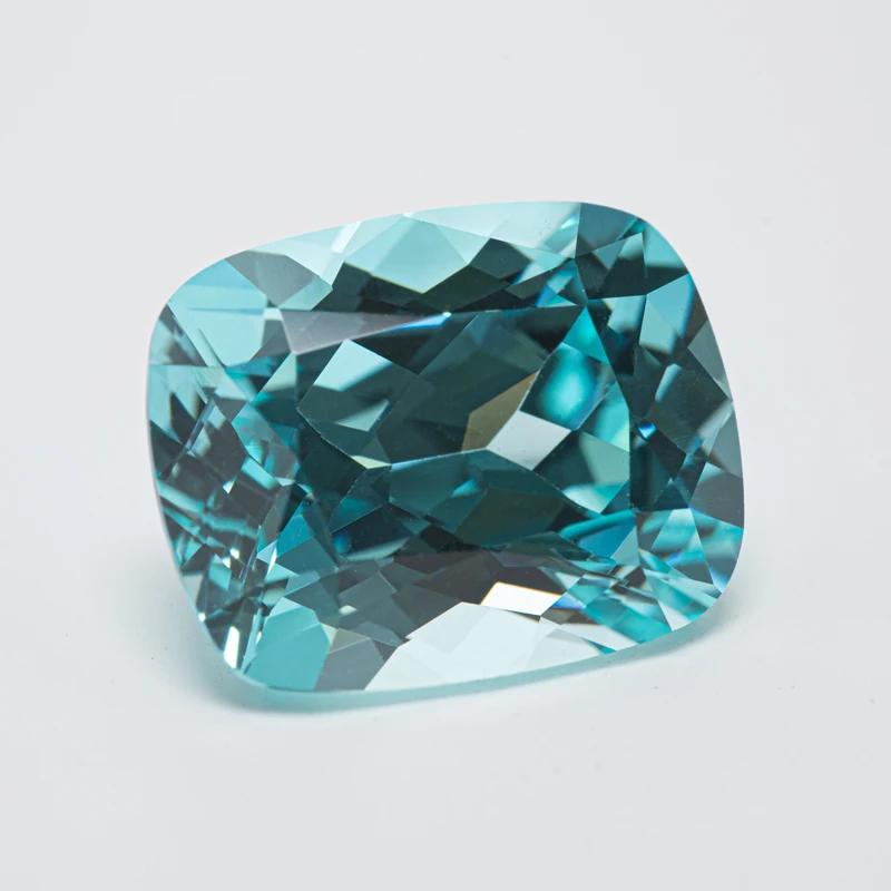 Lab Grown Paraiba Cushion Cut Charms Gemstones Extremely Shiny Quality DIY Ring Necklace Earrings Main Materials AGL Certificate