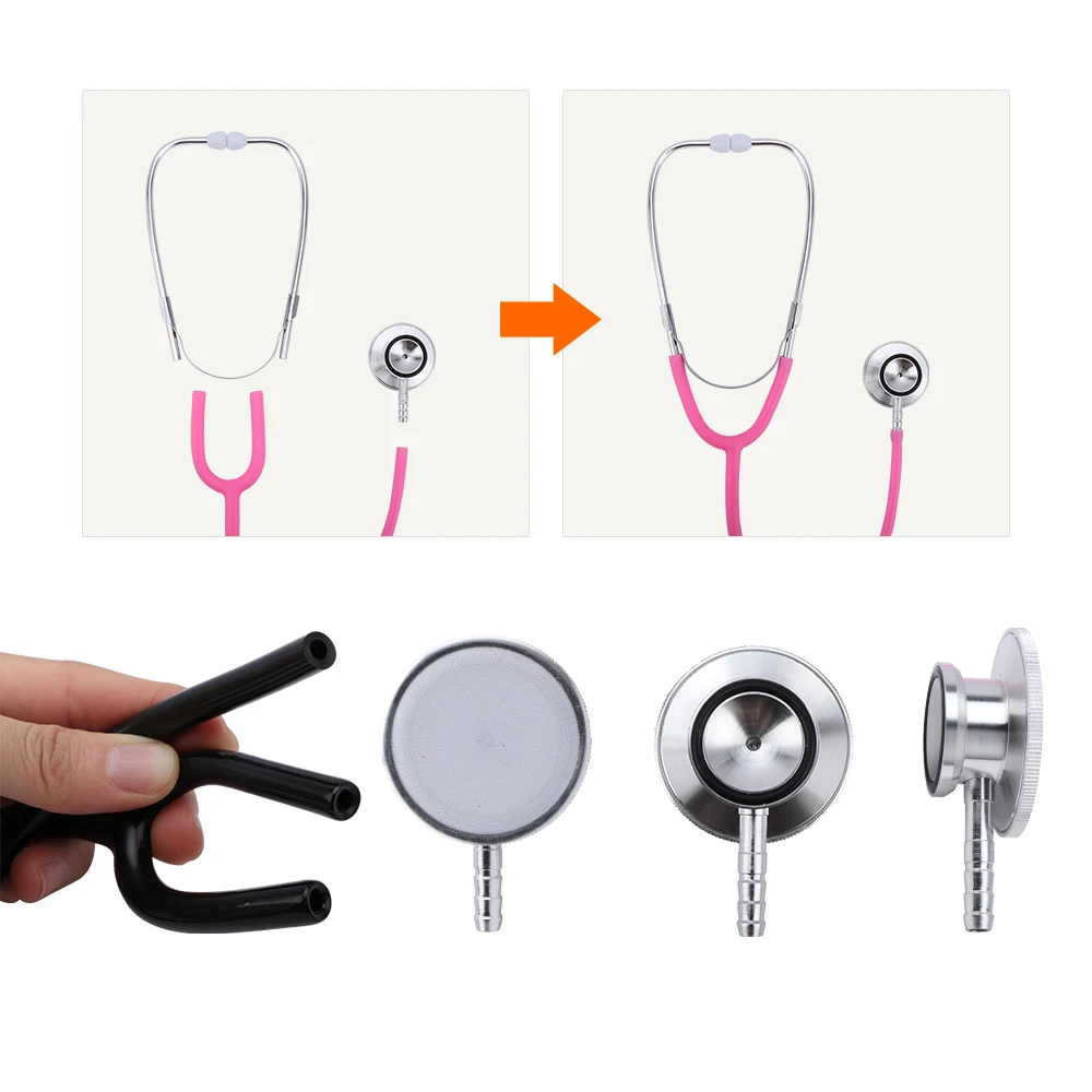 Dual Head Stethoscope Medical Device Professional Doctor Nurse Double Head Stethoscope Cardiology Medical Equipment Student Vet