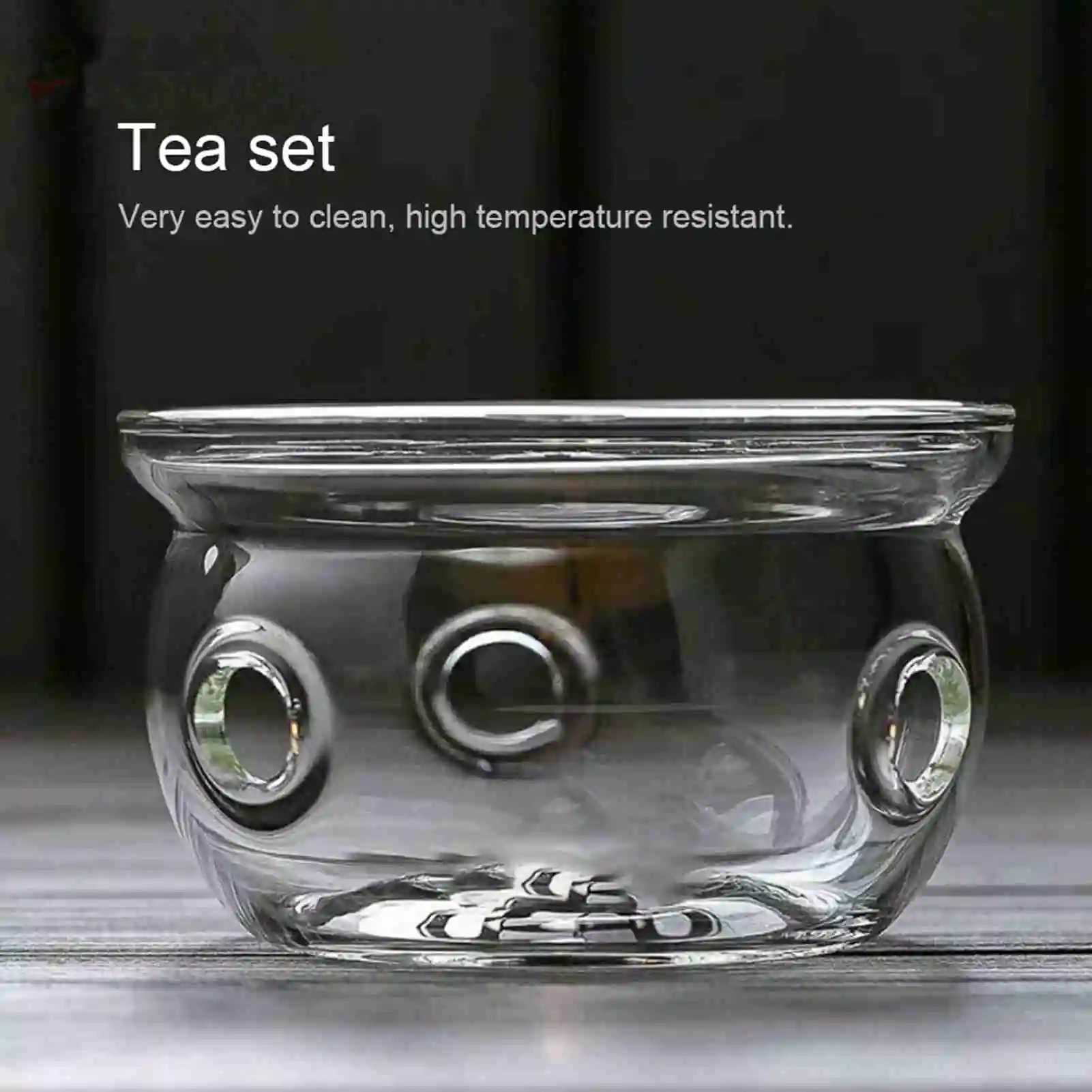 Tea Kettle Warmer Coffee Fits Most Teapots Candle Tray Tea Pot Holder Round Glass Tealight Stove Teapot Heater teapot warmers