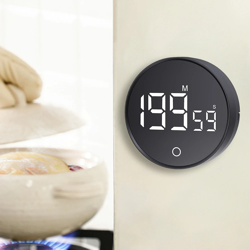 Description Picture 5 of itemMagnetic LED Digital Kitchen Timer Large LED Display Mechanical Remind Alarm Stopwatch Alarm Clock for Cooking Working Studying