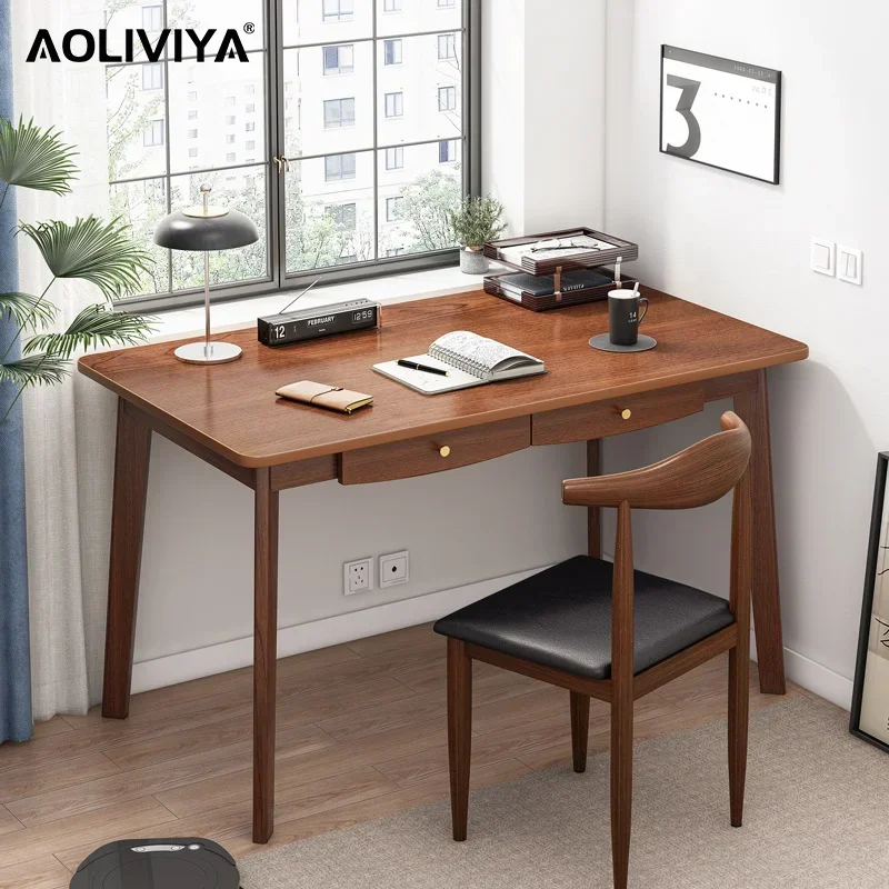 

SH AOLIVIYA Desk Home Student Simple Modern Simple Rental Bedroom Study Writing Desk Small Desk Desktop Computer Desk