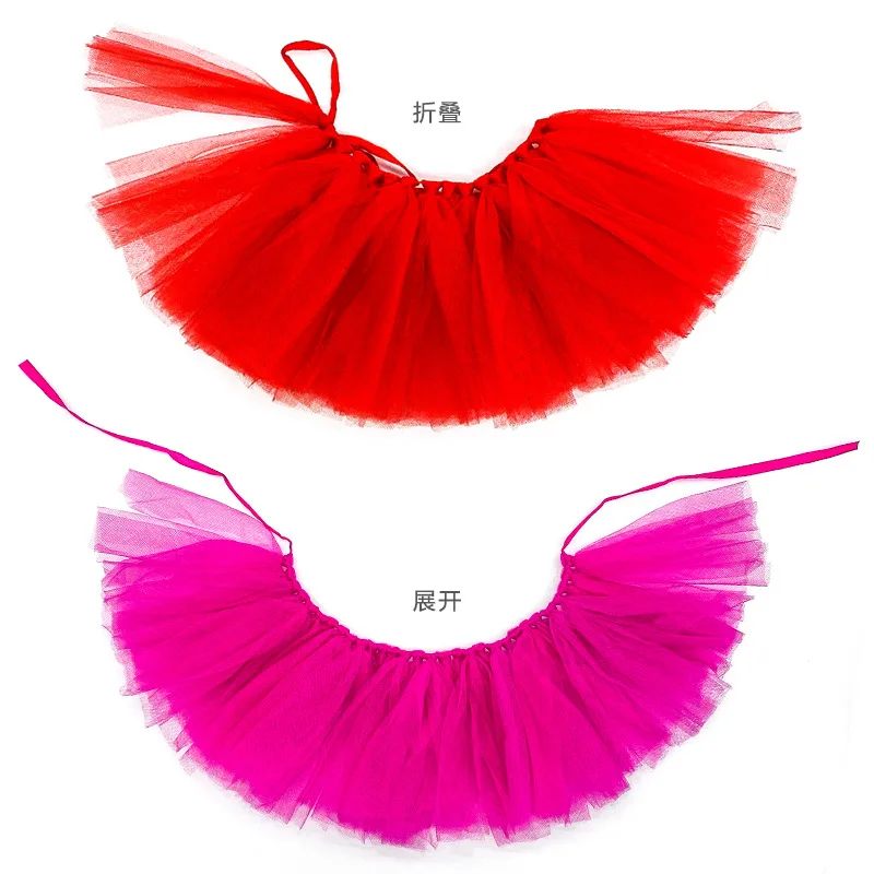 Dog Tutu Skirt Princess Pet Cat Dress Tulle Soft Cosplay Bulldog Dress For Small Pet