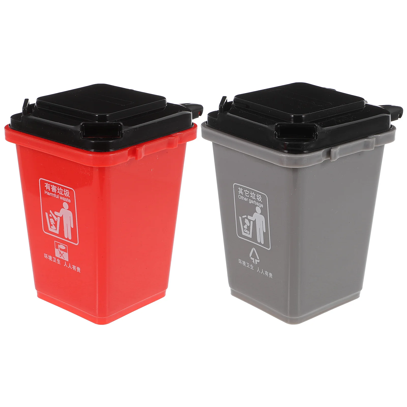 

Pen Holder Personality Trash Can Shape Pen Holder Multi-function Classification Trash Can Pen Holder Desktop Storage Box