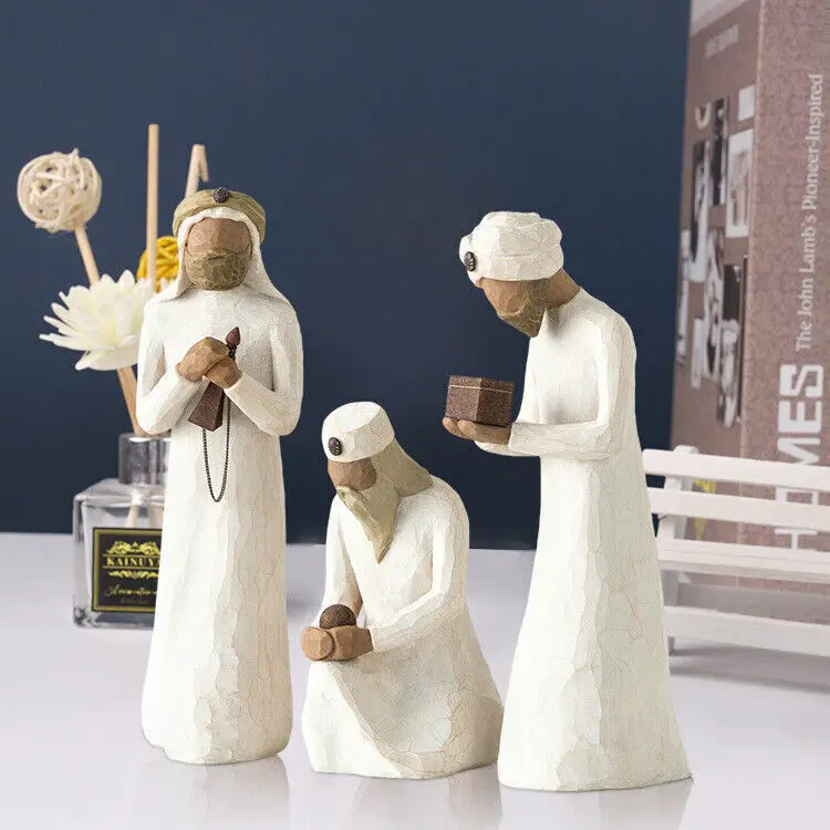Statuette Willow Tree Nativité - Collection Enesco - Figurine De Crèche Style Epuré