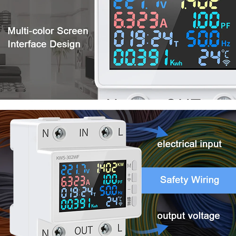 Tuya  跮 ÷ ũ, 2P AC  跮  ,    跮, ǥ  , 8  1, 170-270V, 63A