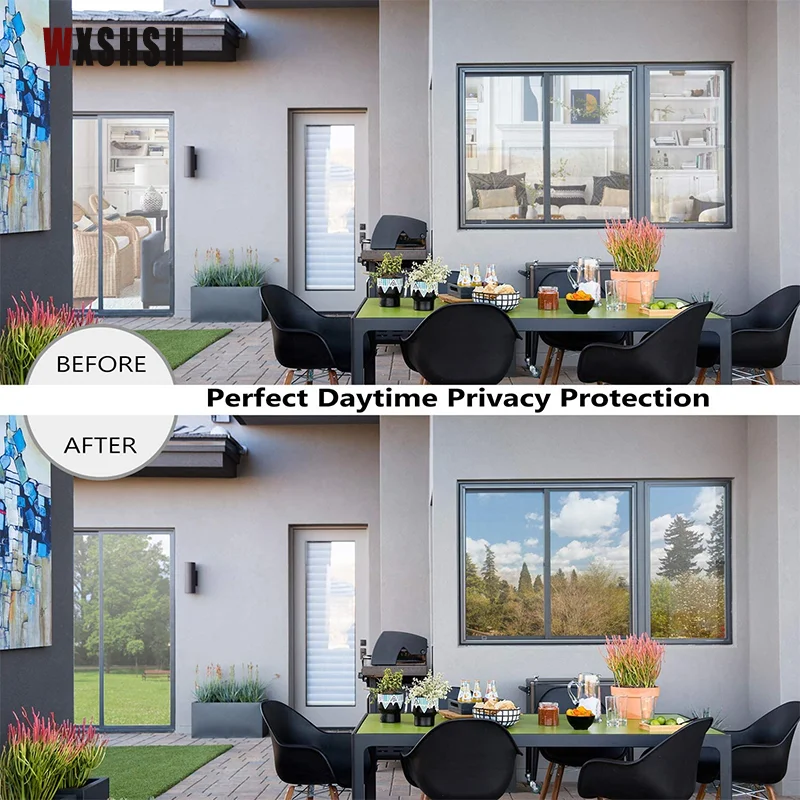 Reflective mirror film Anti UV Heat Insulation Solar Window Film Foil Stained Vinyl Home Raamfolie Multiple Color 100cm*600cm