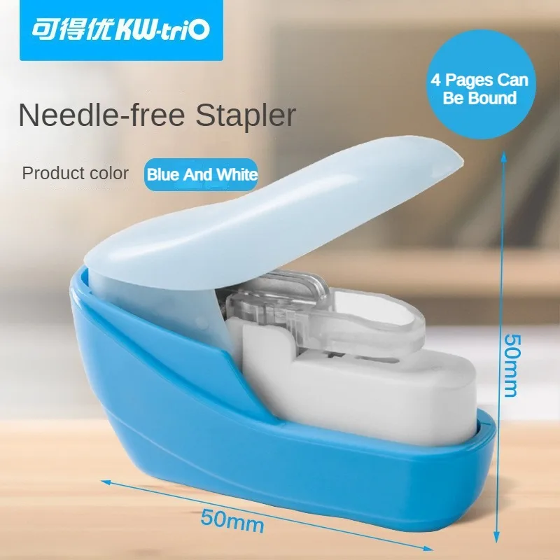 No Nails No Staple Stapling Machine Mini Cute Book Paper Stapleless Stapler Stapler Without Staple Stationery Office Accessories stapleless stapler