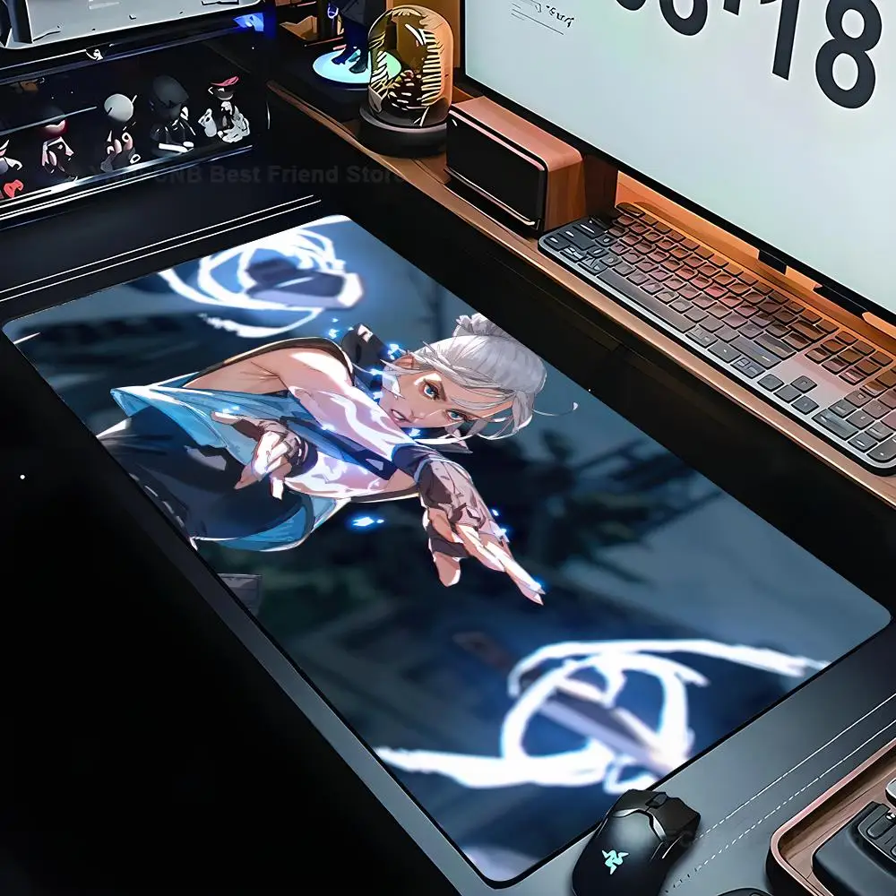 

Caoputer Game J-Jett V-Valorant Mousepad Table Playmat TCG CCG Mat Trading Card Game Mat Mouse Pad Gaming Play Mat Mousepad