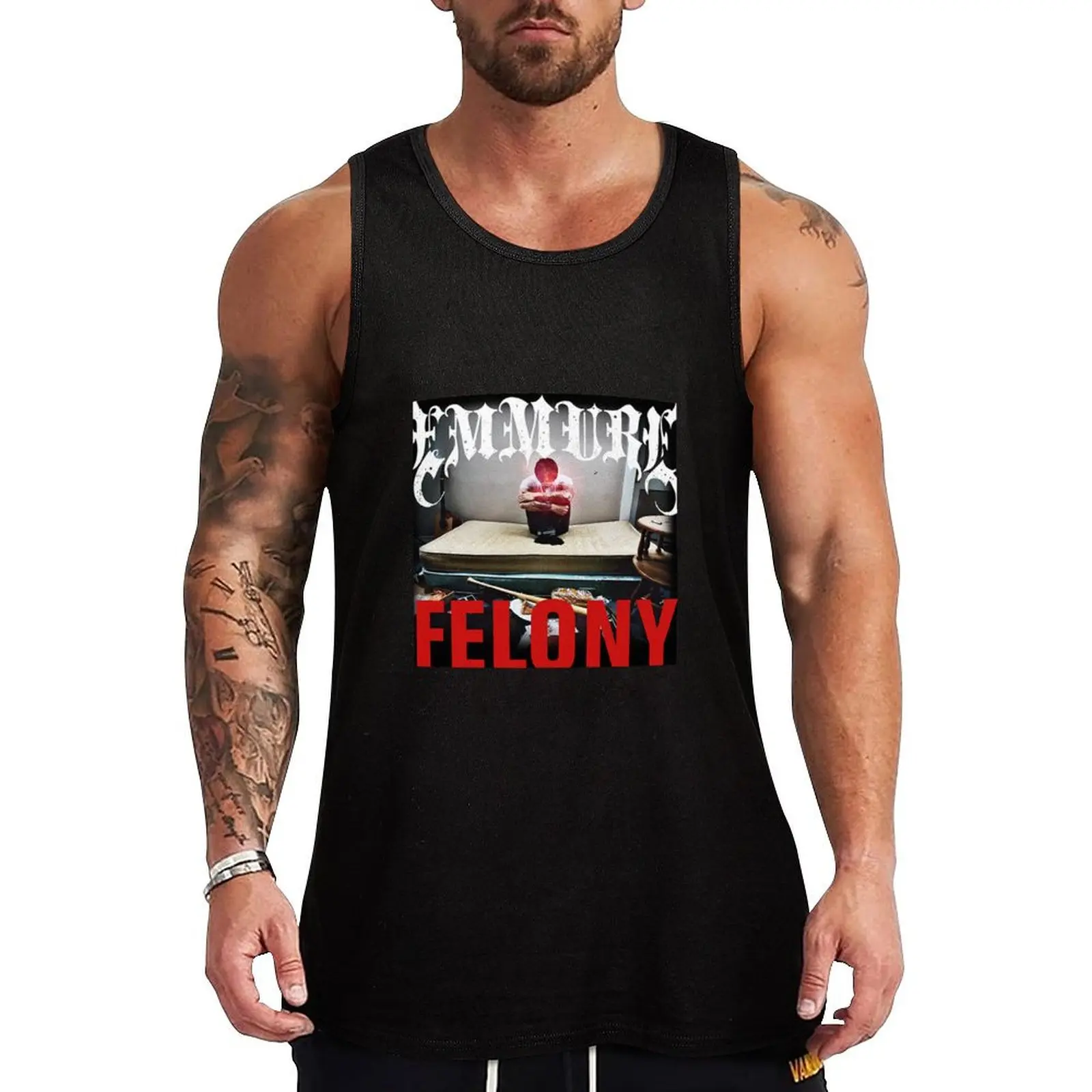 

felony Tank Top gym clothes men Sports clothing Muscle fit