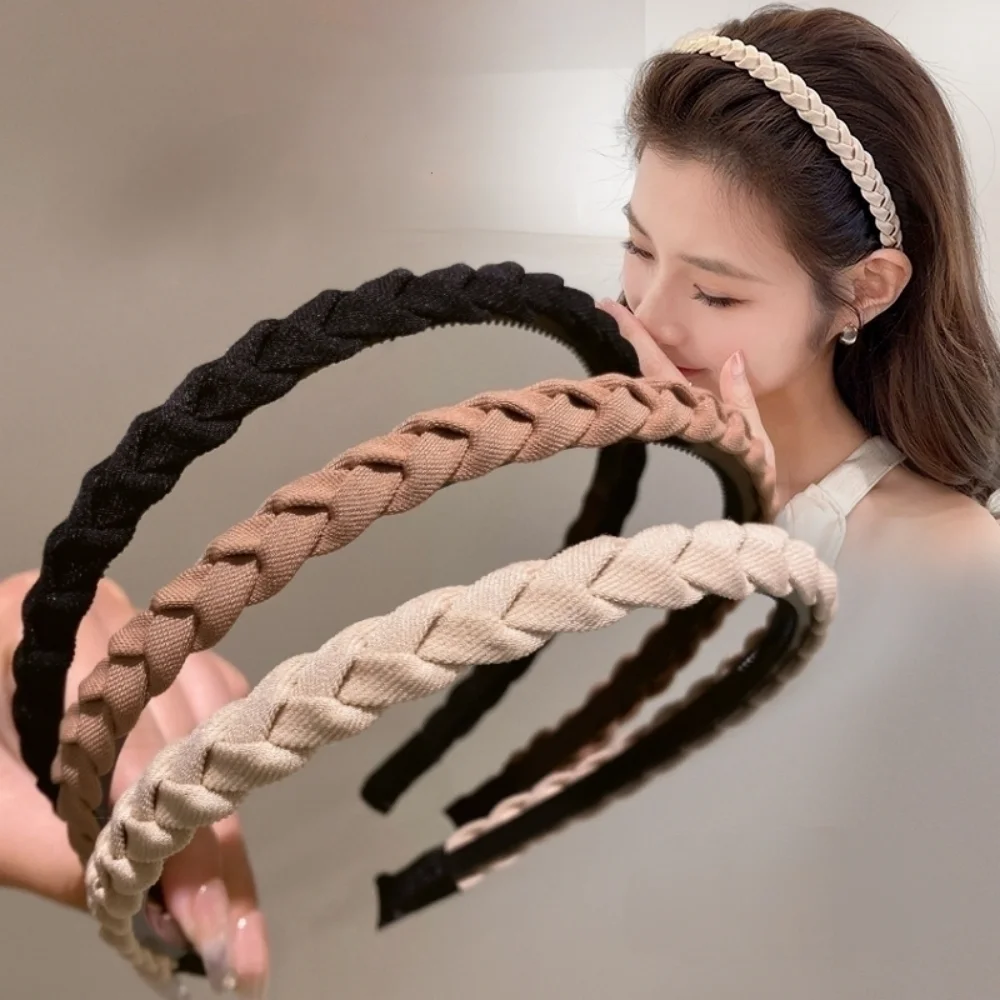 Einfarbig Elegante Haarbänder Für Frauen Mädchen Haar Bands Elastische Waschen Gesicht Stirnbänder Mode Haar Hoops Lünette Zubehör – Detail 11